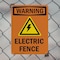 Signmission Electric Fence With Symbol OSHA Warning Sign, Plastic, 7in W x 10in L, 2PK OS-2PACK-WS-P-710-V-13121 - alternate 4
